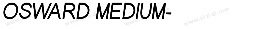 OSWARD MEDIUM字体转换